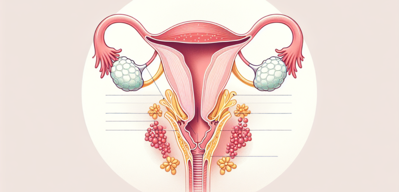 Pelvic organ prolapse diagram showing bladder and uterus support in the female body